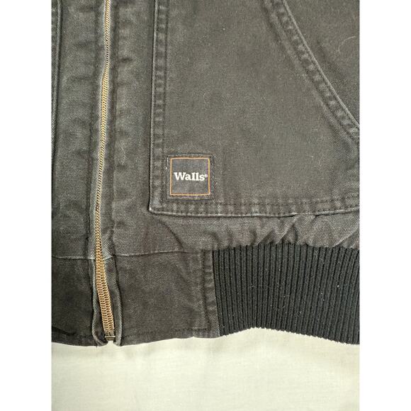 Walls Jacket Youth SMALL Navy Hooded Tough Wear Kidz Grow System Workwear Coat - Picture 4 of 15